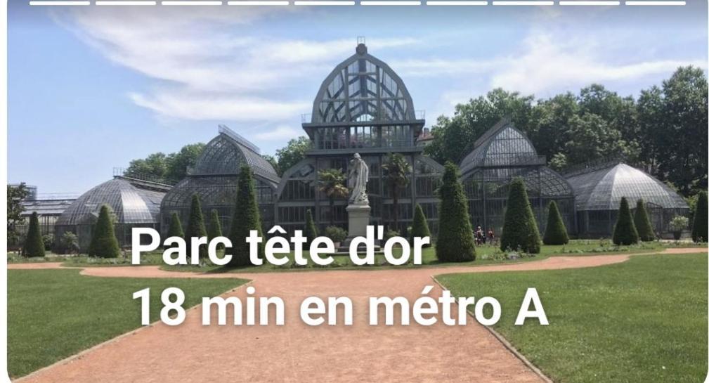 Medipole T2 Avec Un Garage Gratuit Sur Place, 16Min A Centre Ville Lyon En Metro A Villeurbanne Extérieur photo